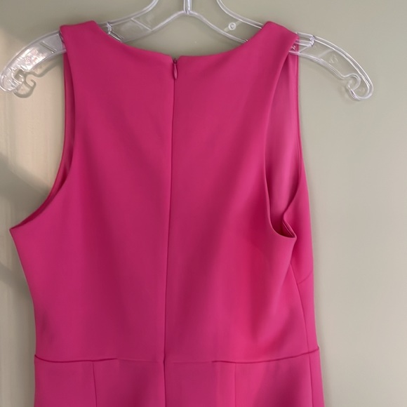 Betsey Johnson  Pink  V Neck Ruffle Flutter Hem Sheath Dress Size 2 Slee… - Picture 6 of 9